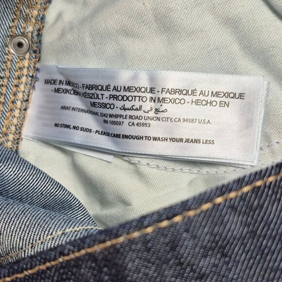 NWOT Ariat Rebar DuraStretch Mid-Rise Straight Leg Work Jeans Blue Denim 26X34 - Picture 5 of 12